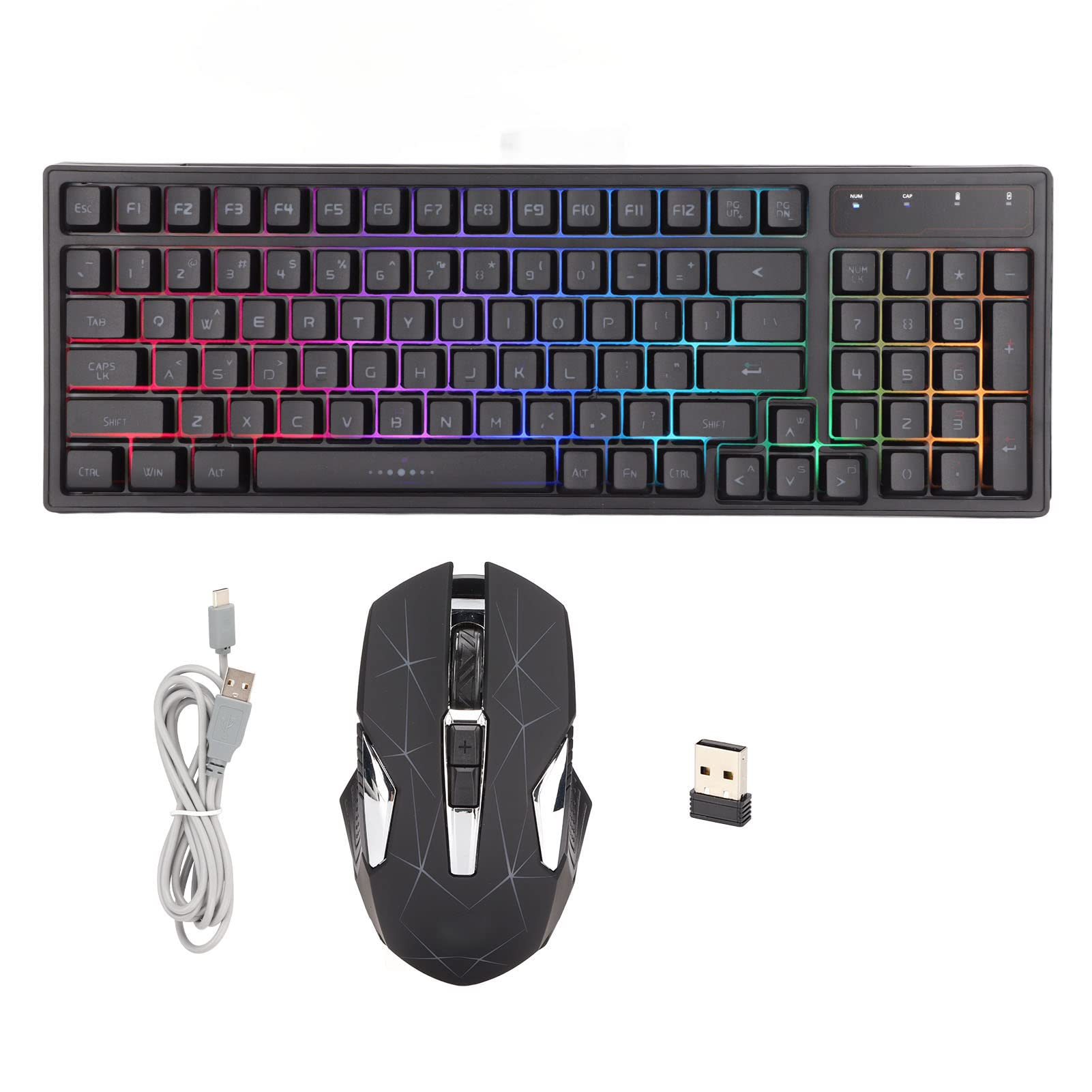 Amazon | キーボード マウス セット ワイヤレス、2.4G ワイヤレス、96